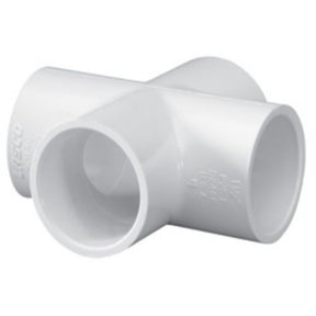 Cross, 2 Slip White PVC Schedule 40"