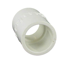 Adapter, 1/2 Slip x FPT White PVC Schedule 40"