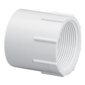 Adapter, 3 Slip x FPT White PVC Schedule 40"