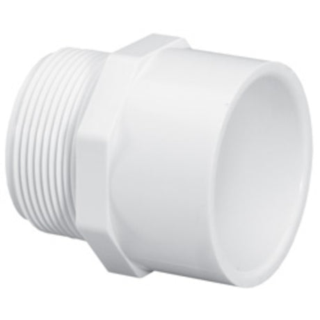 Adapter, 1/2 MPT x Slip White PVC Schedule 40"