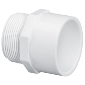 Adapter, 3 MPT x Slip White PVC Schedule 40"