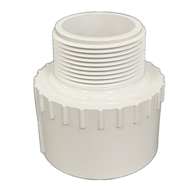 Reducing Adapter, 1-1/2 x 2 MPT x Slip White PVC Schedule 40"