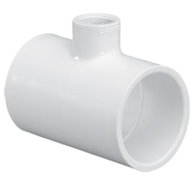 Reducing Tee, 2 x 2 x 3/4 Socket White PVC Schedule 40"