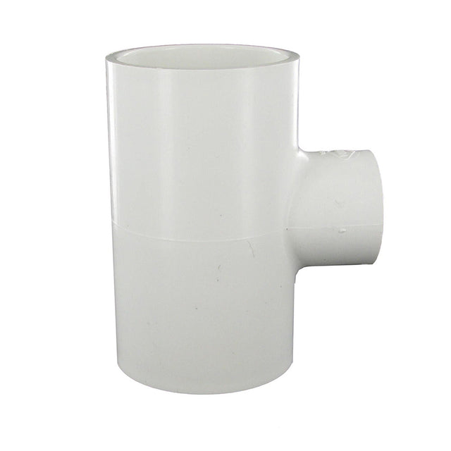 Reducing Tee, 2 x 2 x 1 Socket White PVC Schedule 40"