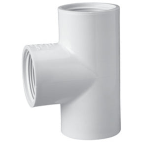 Tee, 1-1/2 FPT White PVC Schedule 40"