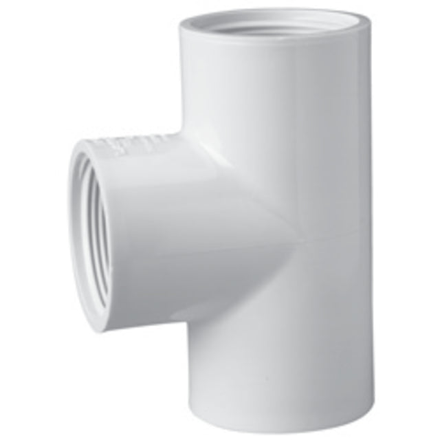 Tee, 1-1/2 FPT White PVC Schedule 40"