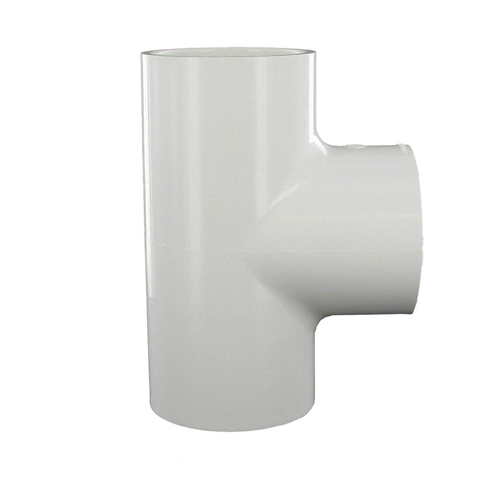Tee, 2 Slip x Slip x FPT White PVC Schedule 40"