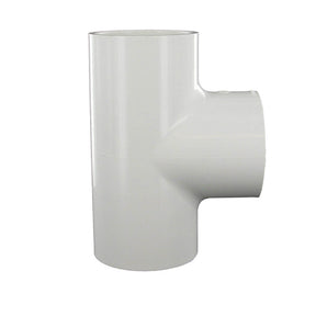 Tee, 2 Slip x Slip x FPT White PVC Schedule 40"