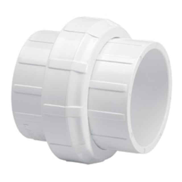Union, 3 Slip White PVC Schedule 40 O-Ring Type"