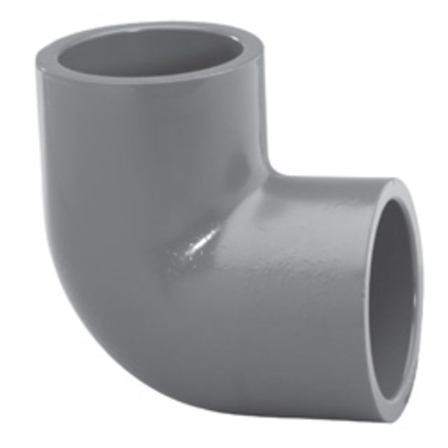 Elbow, 1-1/2 Slip Gray PVC Schedule 80 90 Degree"