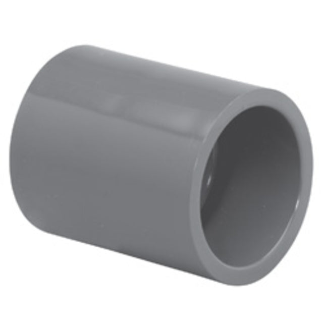 Coupling, 1-1/2 Slip Gray PVC Schedule 80"