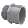 Adapter, 1-1/2 MPT x Slip Gray PVC Schedule 80"