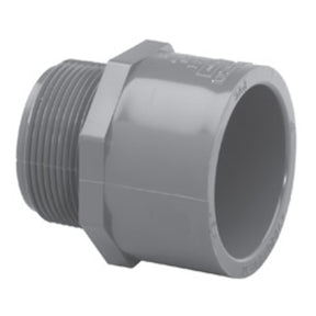 Adapter, 1-1/2 MPT x Slip Gray PVC Schedule 80"