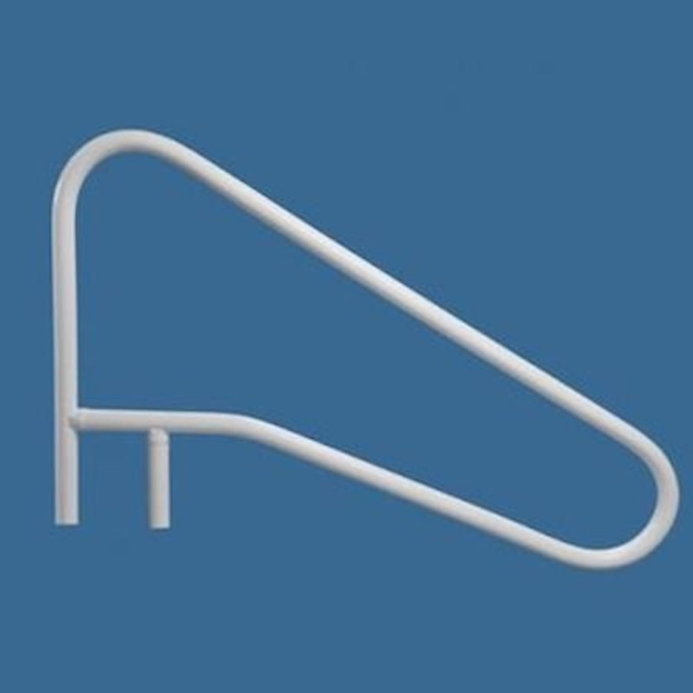 Saftron 54 Return To Deck Cross Braced Handrail Escutcheons Included White | Cbrtd-354" 2