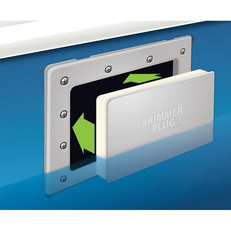 Simpool Standard Skimmer Plug for Lomart Skimmer, Include Vac Port Plug, Square, Aboveground | AGSD-LM