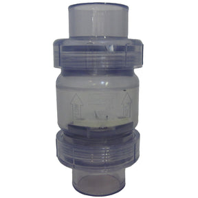 1.5 Clear PVC Spring Check Valve | S1780C15"