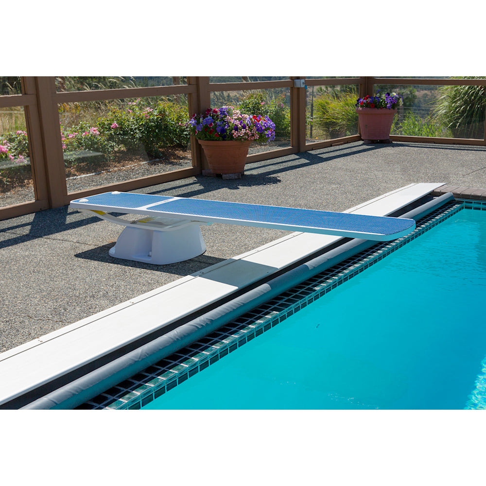 S.R. Smith 6' Truetread Diving Board - Radiant White Board With Blue Truetread | 66-209-576S2B