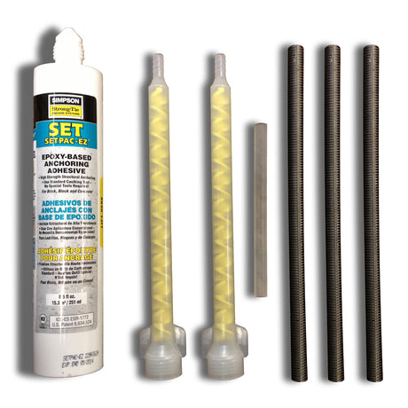 SR Smith Steel Meter Stand Epoxy Kit with 6x 6 x 1/2" Bolts | 75-209-5875-SS"