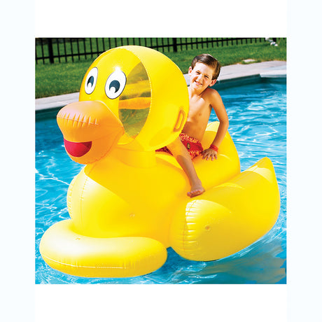 Swimline 60 Giant Ducky Inflatable Ride-On Pool Float | 9062"