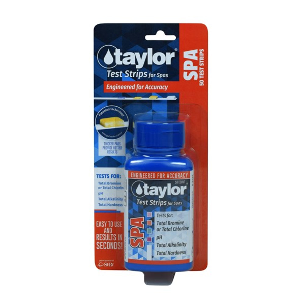 Taylor Spa Test Strips Chlorine/Bromine, 50 Strips | S-1332-12