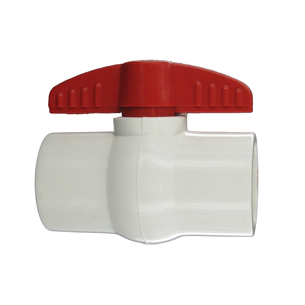 PVC Sch80 Ball Valve 1-1/2 Slip w/ PTFE Seats | HMIP150S"