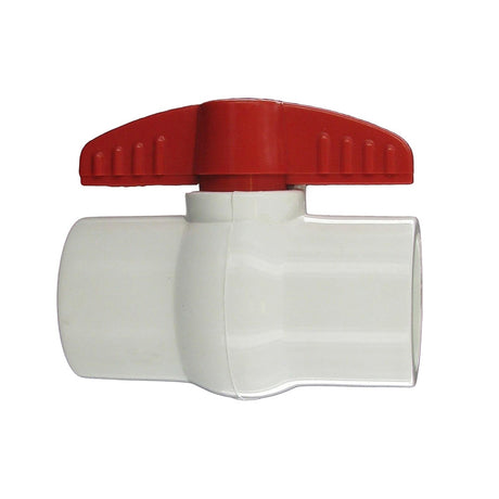 PVC Sch80 Ball Valve 1-1/2 Slip w/ PTFE Seats | HMIP150S"