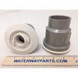 Waterway Fiberglass Wall Fitting with Eyeball, Deep Socket, Adapter - HA Version, White | 400-8310