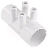 Waterway Manifold 4-Port 2 Slip x 2" Spigot x 3/4" Barb | 6727140" 2