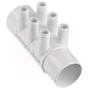 Waterway Manifold 6-Port 2 Slip x 2" Spigot x 3/4" Barb | 6727150"